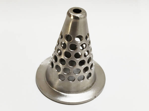 A small conical perforated filter element