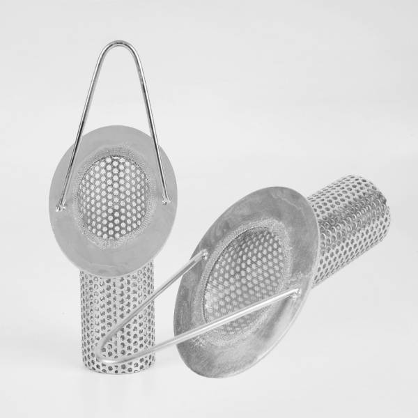 Front and side views of T type temporary filter